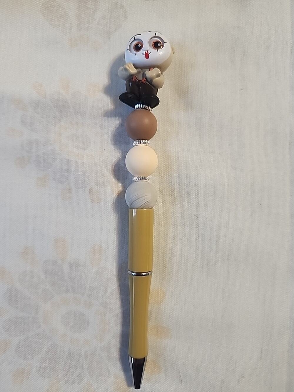 Bead Pen Disney Doorables Ulf from Tangled Mustard Brown Cream Grey Beads
